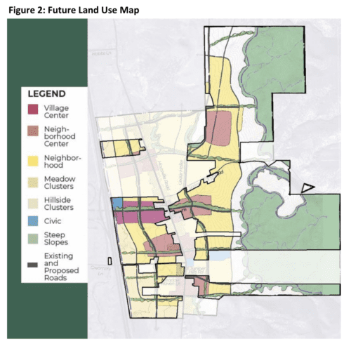 Land use map from Summit County Planning Commission meeting agenda.